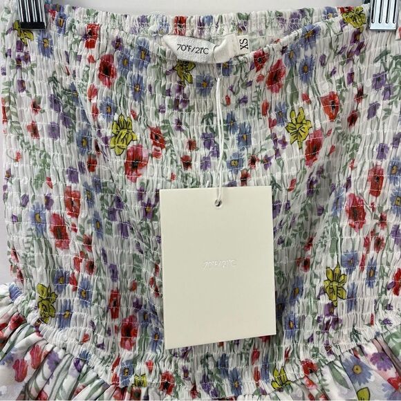 70/21 Ruffle Floral Print Skirt Size XS - Picture 6 of 7